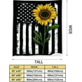 thumbnail image 3 of Sunflower and American Flag Throw Blanket Gifts for Women Flannel Fleece Fuzzy Blankets Soft Warm Cozy for Bed Couch Sofa Living Room Decor for Kids 50"x40", 3 of 6