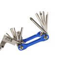 thumbnail image 1 of Graflsoa Compact 11-in-1 Aluminum Alloy Bike Repair Tool Kit with Chain Cutter, Hex Wrenches, and Screwdrivers in Blue, 1 of 7