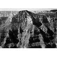 thumbnail image 2 of Adams, Ansel 32x24 Black Ornate Wood Framed with Double Matting Museum Art Print Titled - Close-in view taken from opVintageite of cliff formation, high horizon, Grand Canyon National Park,, 2 of 4