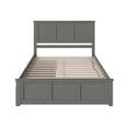 thumbnail image 6 of AFI Madison Queen Platform Bed with Matching Footboard and Storage Drawers, Grey, 6 of 7