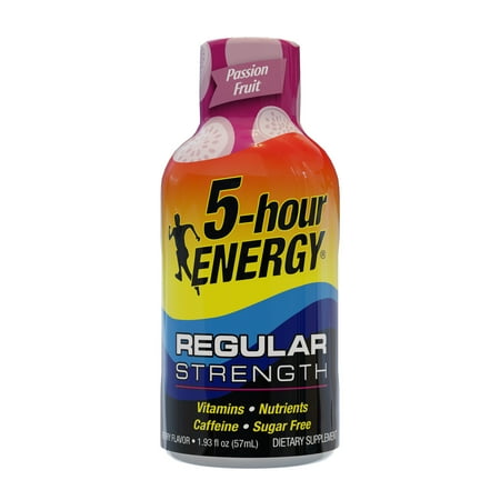 5-hour ENERGY Shot, Regular Strength, Passion Fruit, 2 Count
