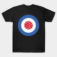 thumbnail image 1 of Football Mod Target Retro British Style Sports Graphic Top Unisex T-Shirt, up to size 3XL., 1 of 4