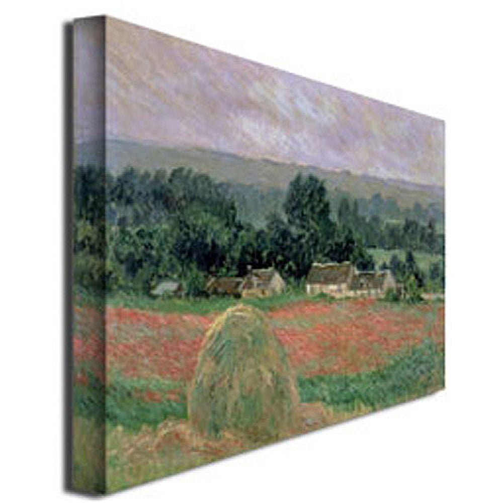 Trademark Fine Art "Haystack at Giverny 1886" Canvas Art by Claude Monet