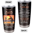 thumbnail image 2 of To My Dad Tumbler, Pretty Dad Gift from Daughter Insulated Travel Mug To My Dad Your Little Girl Stainless Steel Tumbler Cup With Lid 20oz Worlds Best Dad Gifts on Fathers Day Birthday Christmas, 2 of 5