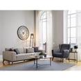 thumbnail image 5 of Enza Home Netha Contemporary Wood & Fabric Armchair in Black/Brown, 5 of 5