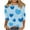Light Blue#1, variant on Feancey Womens Plus Size Tunic Tops 3/4 Sleeve Valentine Shirt for Date Night Cute Love Heart Printed Loose T-Shirts Dressy Casual Work Blouse Yellow 4XL