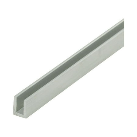 Outwater Mill Finish 1/8'' Inside Dimension Aluminum U-Channel 46'' Length (Pack of 3) Alu757-M C-Channel