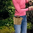 thumbnail image 3 of Raised Garden 43Multifunction Leather Foraging Bag,Outdoor Florist Tool Belt Leather Tool Bag 43Galvanized, 3 of 6
