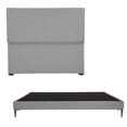 thumbnail image 1 of Base de Cama Slim con Cabecera King Size Dicasa gris, 1 of 8