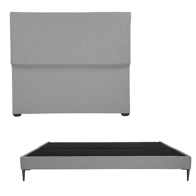 Base de Cama Slim con Cabecera King Size Dicasa gris