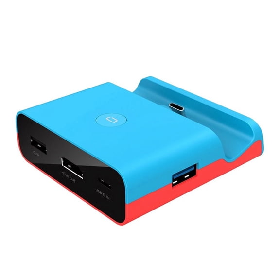 Docking Station for Switch - Switch Dock Portable TV Docking Station Replacement for Switch with Type C To HD TV Adapter Micro SD USB 3.0 2.0 - Black