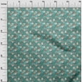 thumbnail image 3 of oneOone Georgette Viscose Dusty Teal Green Fabric Asian Suzani Sewing Craft Projects Fabric Prints By Yard 42 Inch Wide, 3 of 5