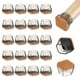 thumbnail image 1 of Uxcell 24-Pack Protectores de Piso para Patas de Silla, Copas de Silicona de 0.86-1.1 Pulgadas, Almohadillas de Fieltro para Muebles, Fundas para Patas de Silla [Negro Transparente], 1 of 7