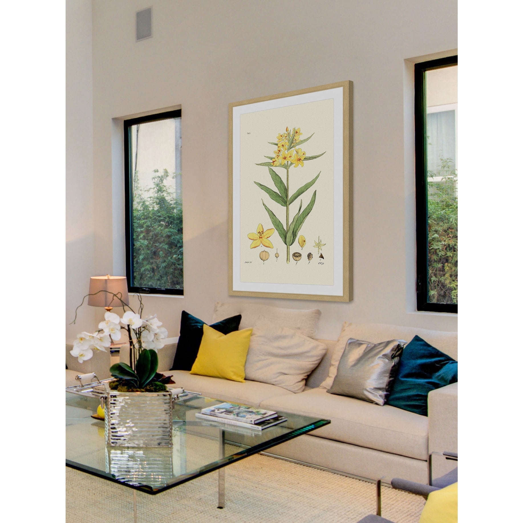 "Antique Floral VIII" Framed Painting Print