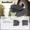 thumbnail image 3 of AutoShack Front & Rear Ceramic Brake Pad Set Replacement for 2000-2005 Ford Excursion 1999-2004 Ford F-250 Super Duty 8-PC, 3 of 5