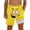 00-Yellow557, variant on Tiijoy Boys Swim Trunks Funny Face Print Swim Shorts with Compression Liner, Sizes 5-16