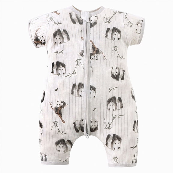 KPOPLK Newborn Romper Clothes Graphic Print Short Sleeve Cotton Jumpsuit Bodysuit One-Piece Unisex for 3 6 12 18 Months Size 6-9 Months,White