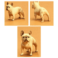 thumbnail image 2 of 2X Pug Dog French Bulldog Models Standing Position Kids Educational Cheap Toy Gift Collection, 2 of 6