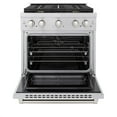 thumbnail image 2 of ZLINE 30" 4.2 cu. ft. Paramount Dual Fuel Range in Stainless Steel with 4 Brass Burners, SDR-BR-30, 2 of 8