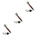 thumbnail image 1 of VONKY Stainless Steel Golf Club Brush Portable Handheld Replacement Solid Color Telescopic Double-sided Ball Brushes Red with Lid 3Set, 1 of 6
