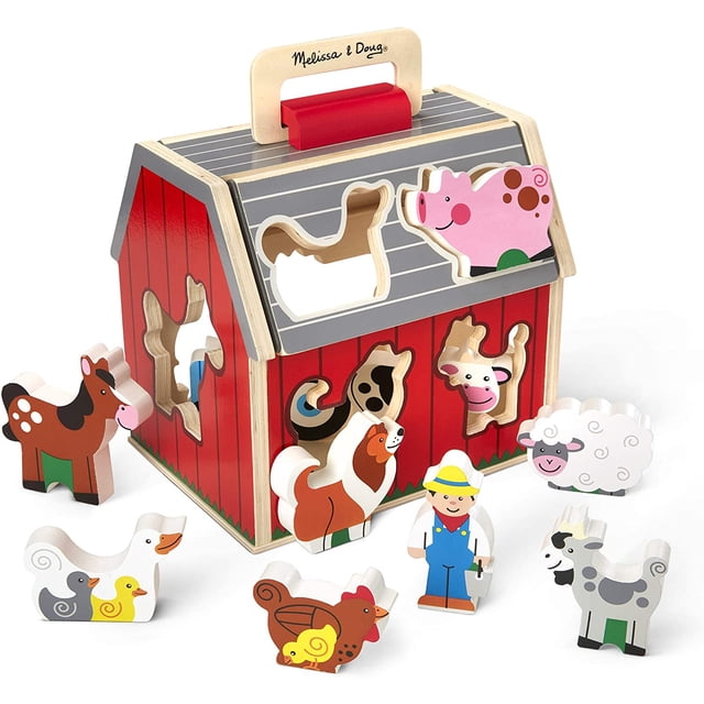 Juguete Llevar el Granero de Clasificación Melissa & Doug 10 piezas Madera Infantil MD-1243524