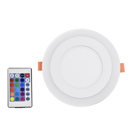 

Dual Color LED Panel Recessed Ceiling Down Light Spotlight Cool White+Blue / RGB