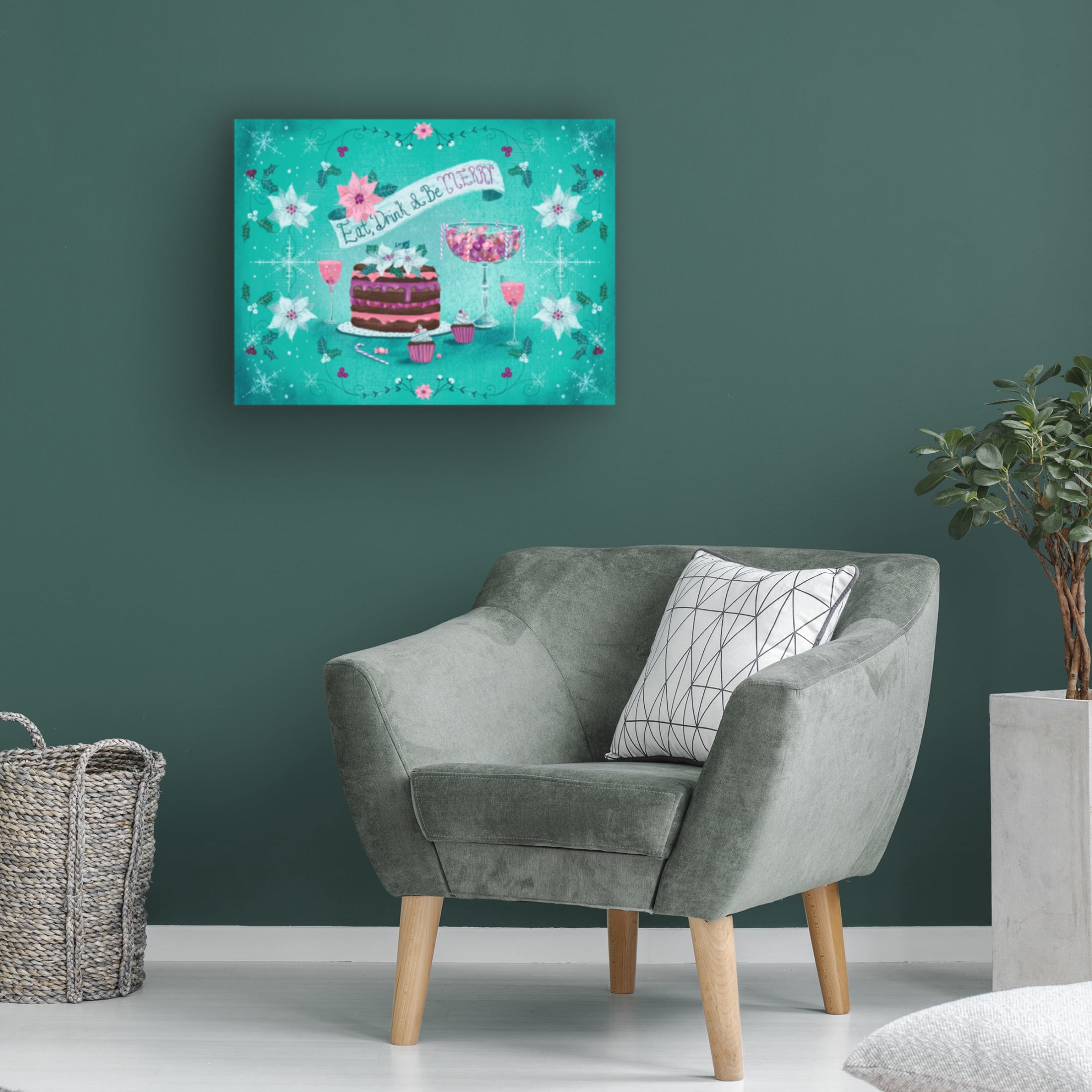 Canvas Wall Art - Christine Rotolo 'Holiday Treats 1' Wall Art for Living Room, Bedroom, or Office Décor by Trademark Fine Art - 19 x 14 Inches