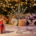 thumbnail image 1 of Fiudx Estrella Dorada Brillante para La Copa Del Árbol, Diseño Hueco de Metal 3D, Base Estable para La Copa Del Árbol, Decoración para Árbol de Navidad de Interior, Ideal para Fiestas de Oficina o Na, 1 of 7
