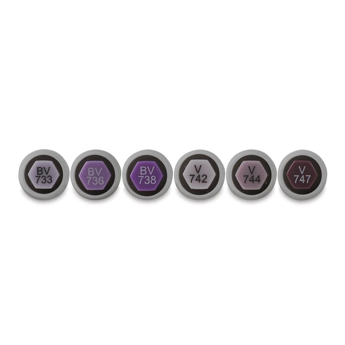 Le Plume Permanent Marker Set -Purples, Set of 6