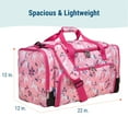 thumbnail image 5 of Wildkin Kids Weekender Duffel Bag for Boys and Girls, 22 Inch (Magical Unicorns Pink), 5 of 8