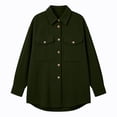 thumbnail image 5 of GUACER Women's Corduroy Shirt Jackets Oversized Collared Long Sleeve Button Down Tops with Pockets, 5 of 7