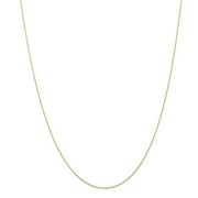 10K Yellow Gold Carded Cable Rope Chain Necklace, 24"