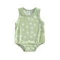 thumbnail image 1 of Bagilaanoe Newborn Baby Girl Boy Rompers Print Sleeveless Bodysuit 3M 6M 12M 18M Infant Summer Casual One Piece Jumpsuit, 1 of 8