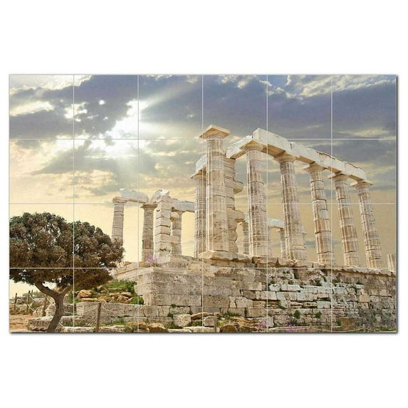 Famous Places Ceramic Tile Mural Kitchen Backsplash Bathroom Shower, 404783-S64