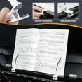 thumbnail image 2 of NOGIS Durable Piano Music Book Clip - Page Holder for Music Stand, Perfect for Piano Accessories and Music Binders（White）, 2 of 7
