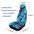 thumbnail image 4 of Pofeuu Blue Butterflies Print Automotive Car Seat Covers Flat Cloth Full Set Seat Covers,Car Seat Covers front seats for Cars Trucks and SUVs(Two packs), 4 of 7