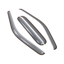 Tuningpros LGWV2-478 Window Visor Light Tinted 4 Pcs Set For 1999-2016 Ford F-250 SuperCrew/Crew Cab