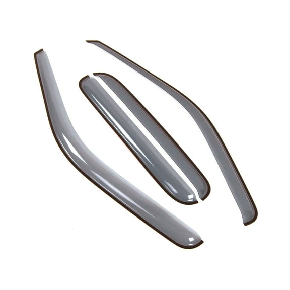 Tuningpros LGWV2-478 Window Visor Light Tinted 4 Pcs Set For 1999-2016 Ford F-250 SuperCrew/Crew Cab