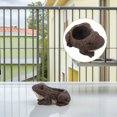 thumbnail image 2 of Maceta de rana: Maceta de cemento con forma de rana para suculentas, linda maceta con forma de animal, maceta para bonsái, ideal para escritorios de interior y oficina., 2 of 7