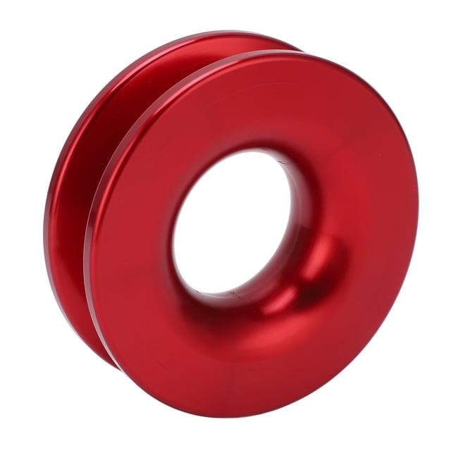Winch Snatch Recovery Ring 41000lbs Breaking Strength For 7/16in 1/2in Soft Shackle With 3/16in 1/4in 3/8in Ropes Red