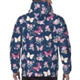 thumbnail image 5 of Hoodies for Men - flower butterfly_A Long Sleeve Comfrt Men'S Fashion Hoodies & Sweatshirts, Sweatshirts for Men Hoodies Pullover Clothing Clothes with Pouch, 5 of 7