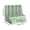 Green, variant on LNOGEUPG Mint Green 4-Compartment Desk File Stand, Sturdy Plastic Document Sorter Rack with Storage Drawer, Space Saving Desktop Paper Organizer for Office Workspace Organization