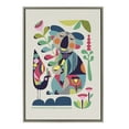 thumbnail image 2 of Kate and Laurel Sylvie Mid Century Modern Koala Framed Canvas Wall Art by Rachel Lee of My Dream Wall, 23 x 33, Gray, Whimsical Modern Animal Art Home Décor, 2 of 6