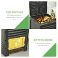 thumbnail image 4 of Compost Bin 80 Gallon Outdoor - Large Capacity Composter for Fast Fertile Soil - Aerating Box, Easy Assembly, Yellow Yellow + Polypropylene, 4 of 9