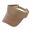 Khaki, variant on Unisex Sport Sun Visor Hat Solid Color Baseball Style Breathable Mesh Outdoor UV Protection