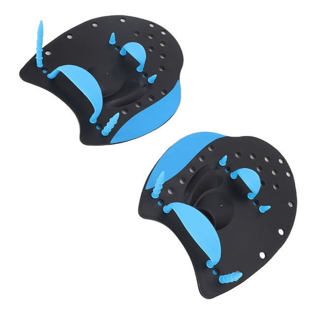 1 Paire de Pagaies de Natation en Silicone Polypropylène Réglables avec Trous pour Adultes