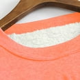 thumbnail image 6 of FAVIPT Women's Fleece Lined Sweatshirts Raglan Long Sleeve Crewneck Underwear Thicken Plain Sherpa Winter Warm Tops Watermelon Red,M, 6 of 7