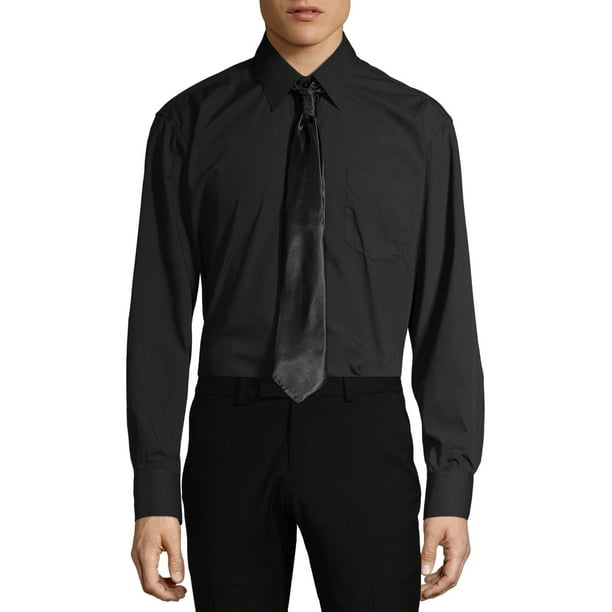 grey dress shirt with tie