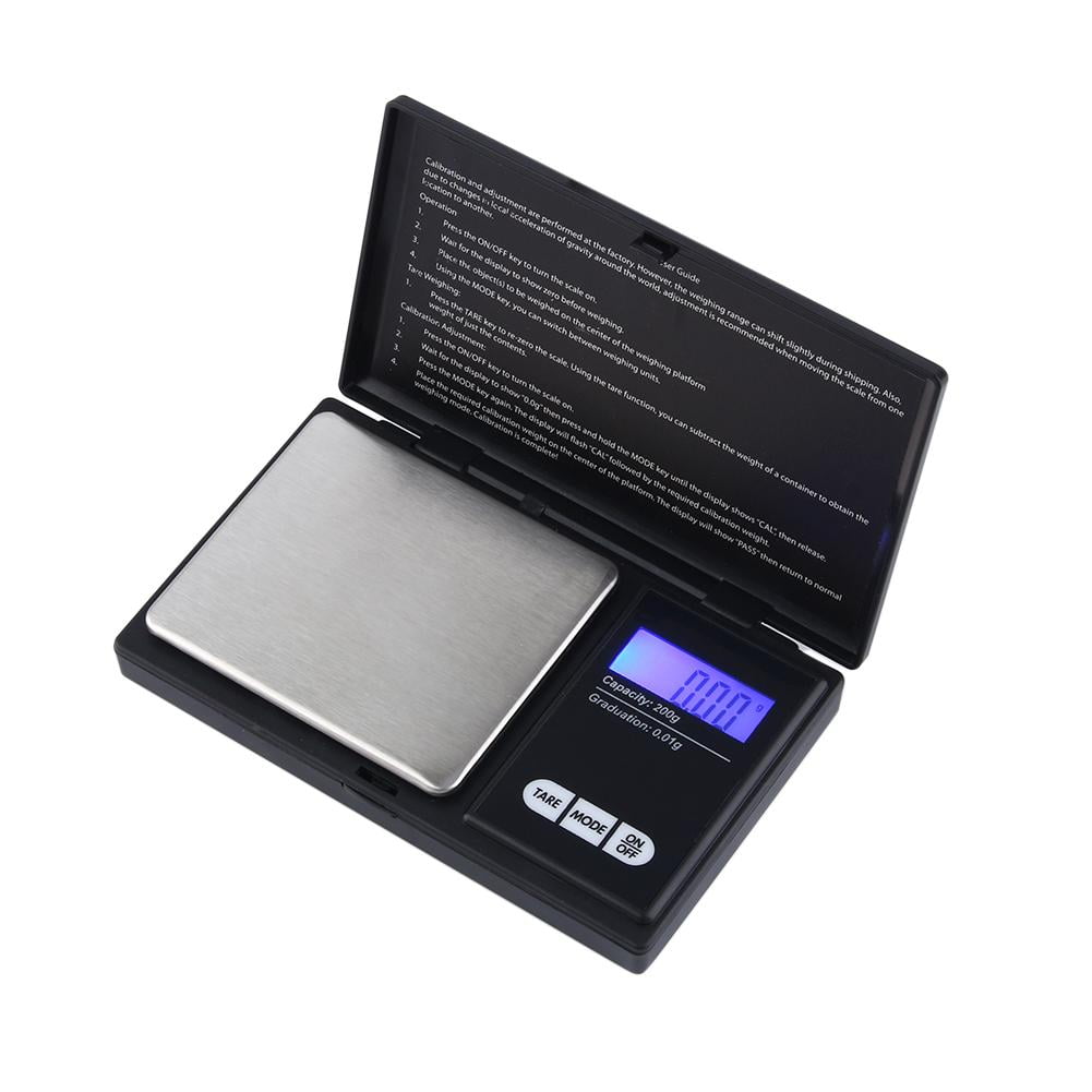 YOUTHINK Digital Scale, 200g X 0.01g Pocket Digital Scale Portable Gram Jewelry Gold Silver Coin US,Kitchen Tool