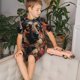 thumbnail image 4 of Fotbe Colorful Flower German Shepherd Pijama Estampada de 2 Piezas para Niños – Ropa de Dormir de Manga Corta Cómoda para Niños y Niñas, Camiseta y Shorts de Algodón-Large, 4 of 6